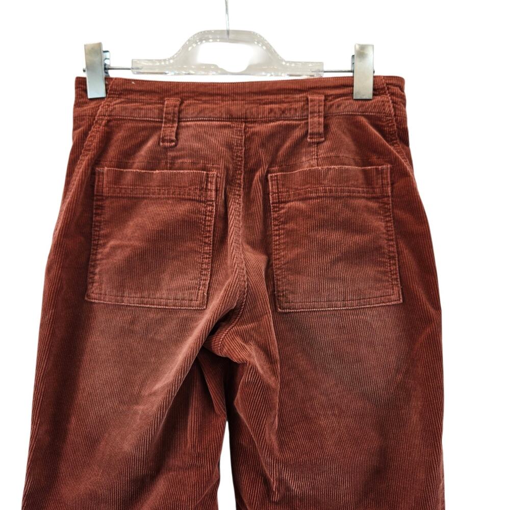 Anthropologie Pilcro The Wanderer Corduroy Pants 26 Womens Sedona Red Distressed - Picture 7 of 15